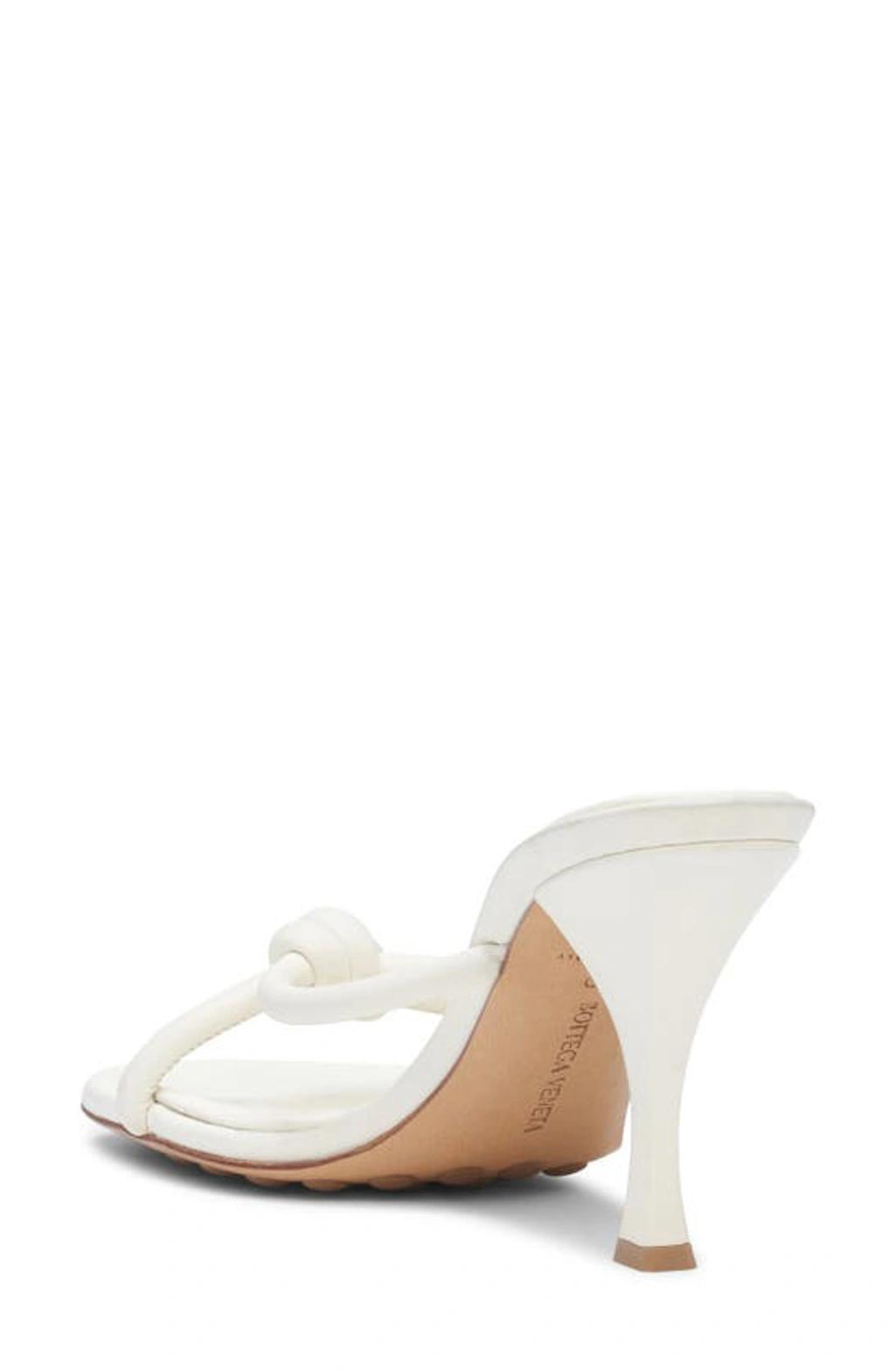 BOTTEGA VENETA Blink Leather Sandals In White Product Image