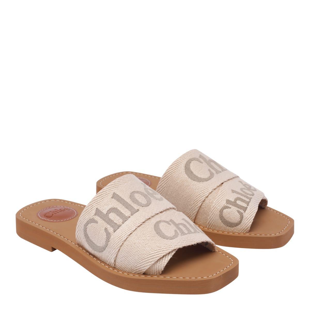 Woody Sandals In White Product Image