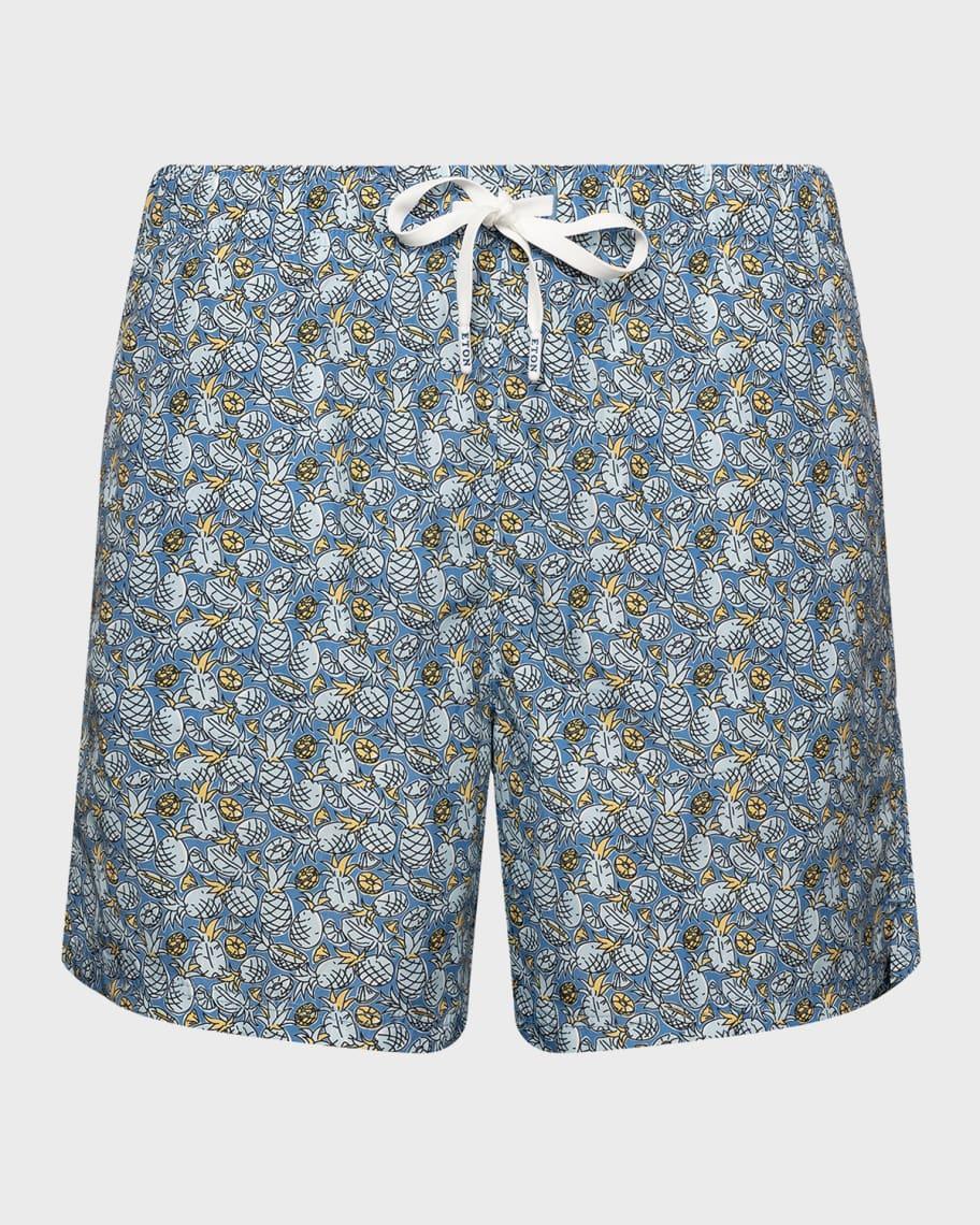 Men's Pineapple-Print Swim Trunks Product Image