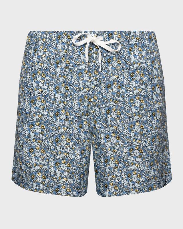 Men's Pineapple-Print Swim Trunks Product Image