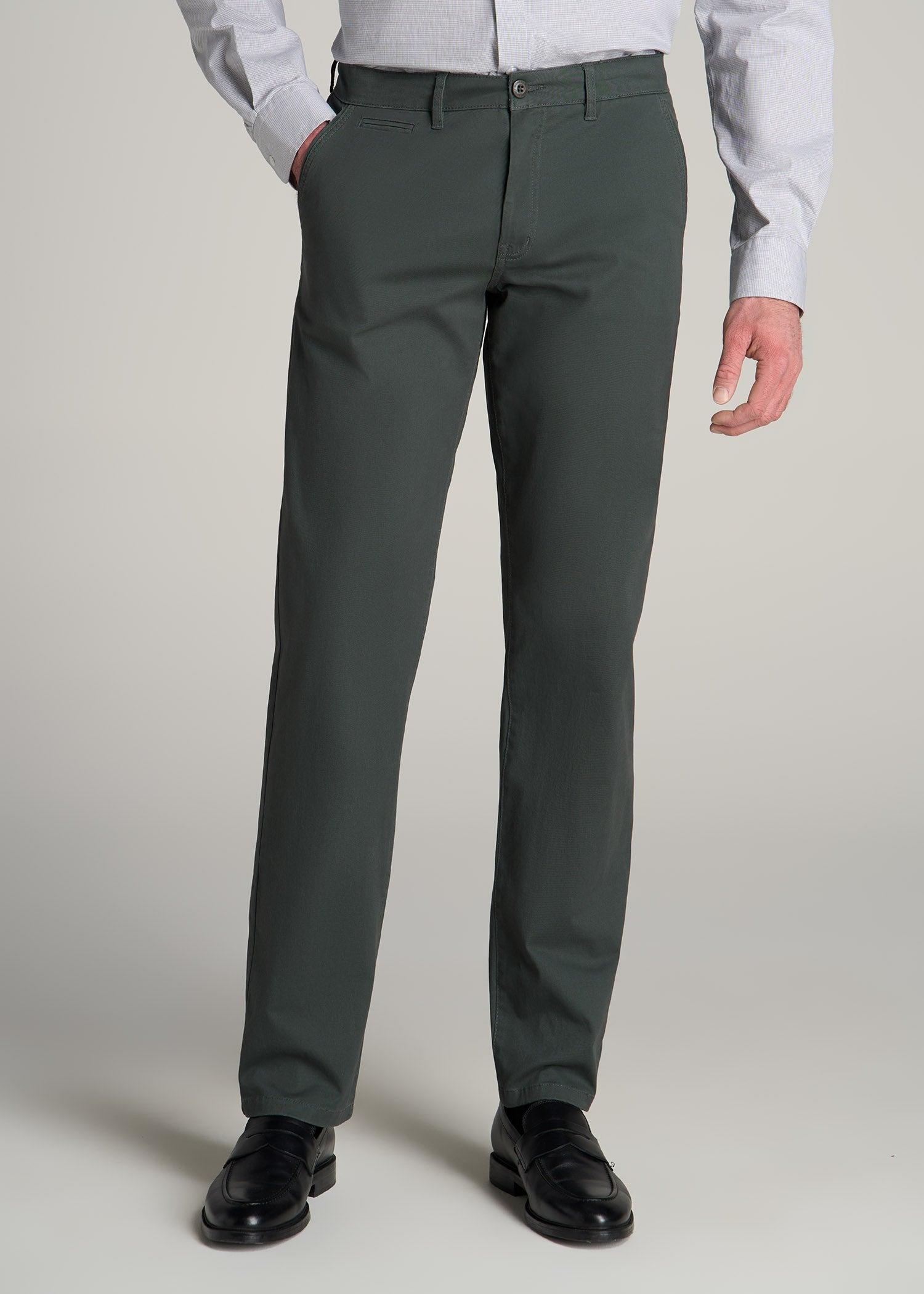 J1 STRAIGHT Leg Chinos in Soft Green - Pants for Tall Men Male Product Image