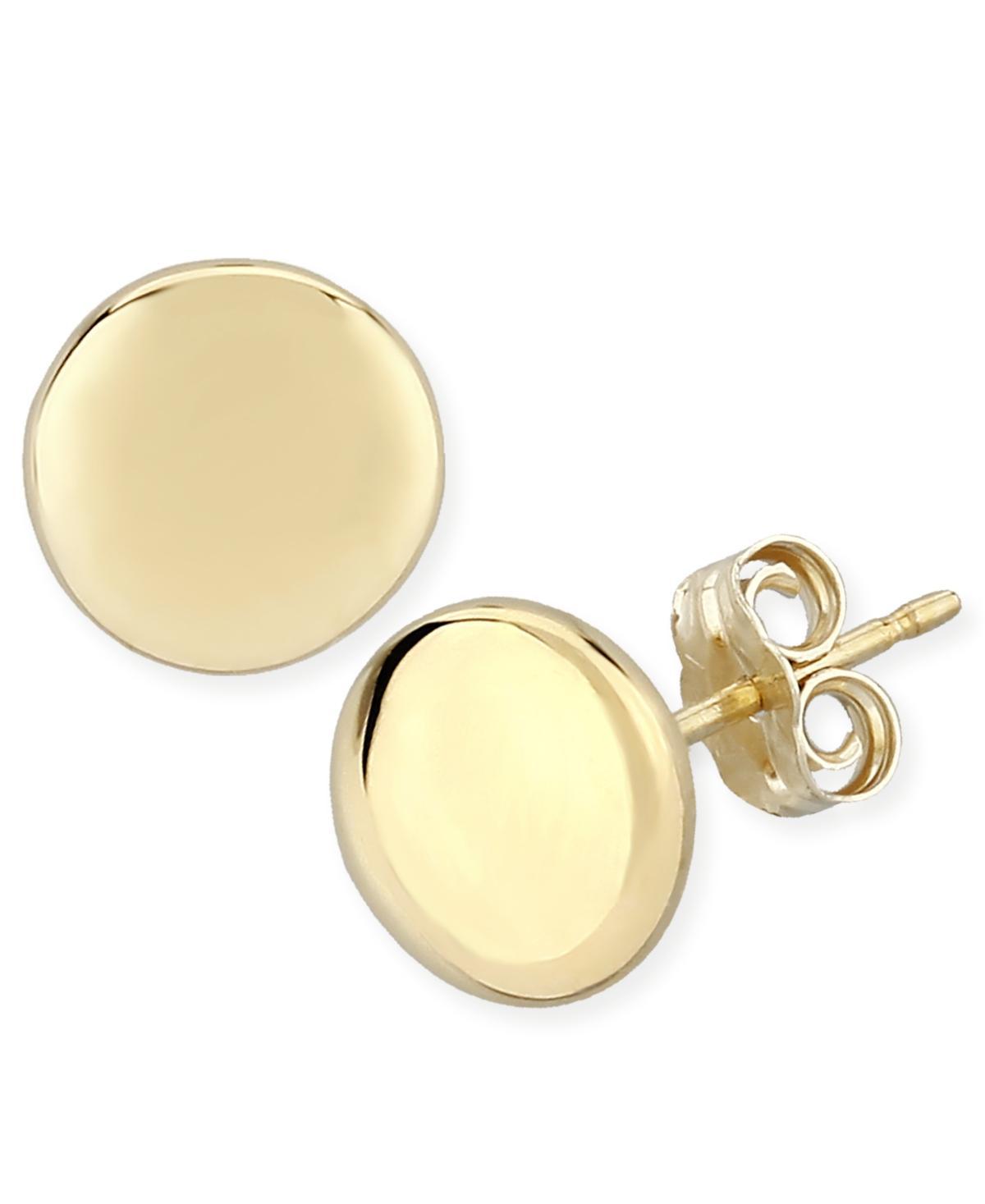 Saks Fifth Avenue Made in Italy Saks Fifth Avenue Women's 14K Yellow Gold Flat Earrings  - female - Size: one-size Product Image