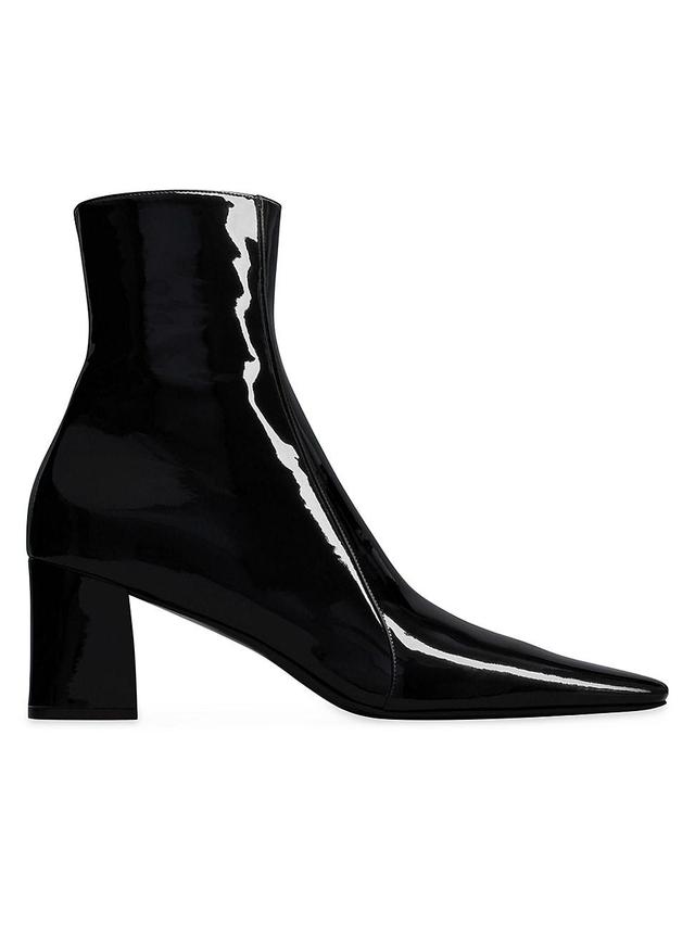 Mens Rainer Zipped Boots In Patent Leather Product Image