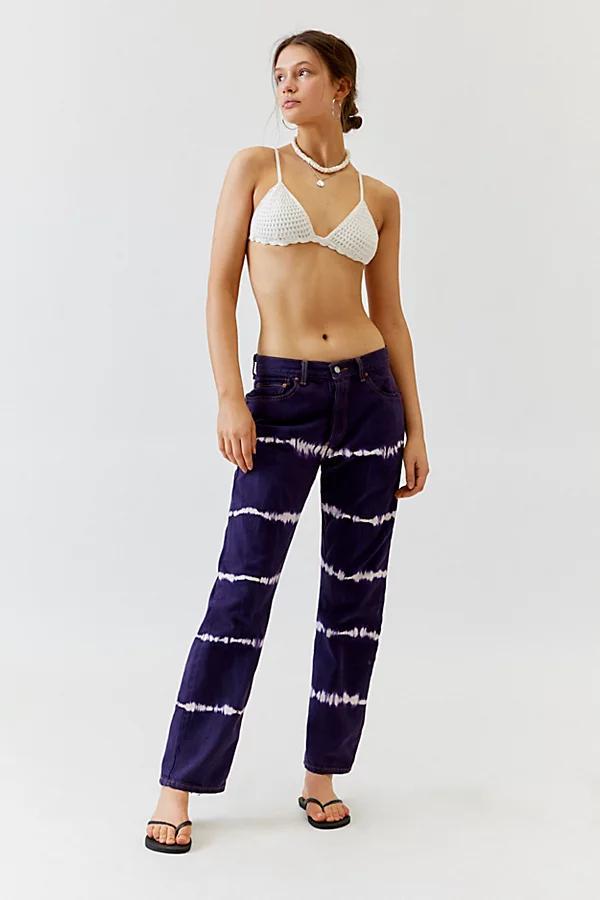 Urban Renewal Remade Levis Overdyed Bleach Stripe Jean Womens at Urban Outfitters Product Image