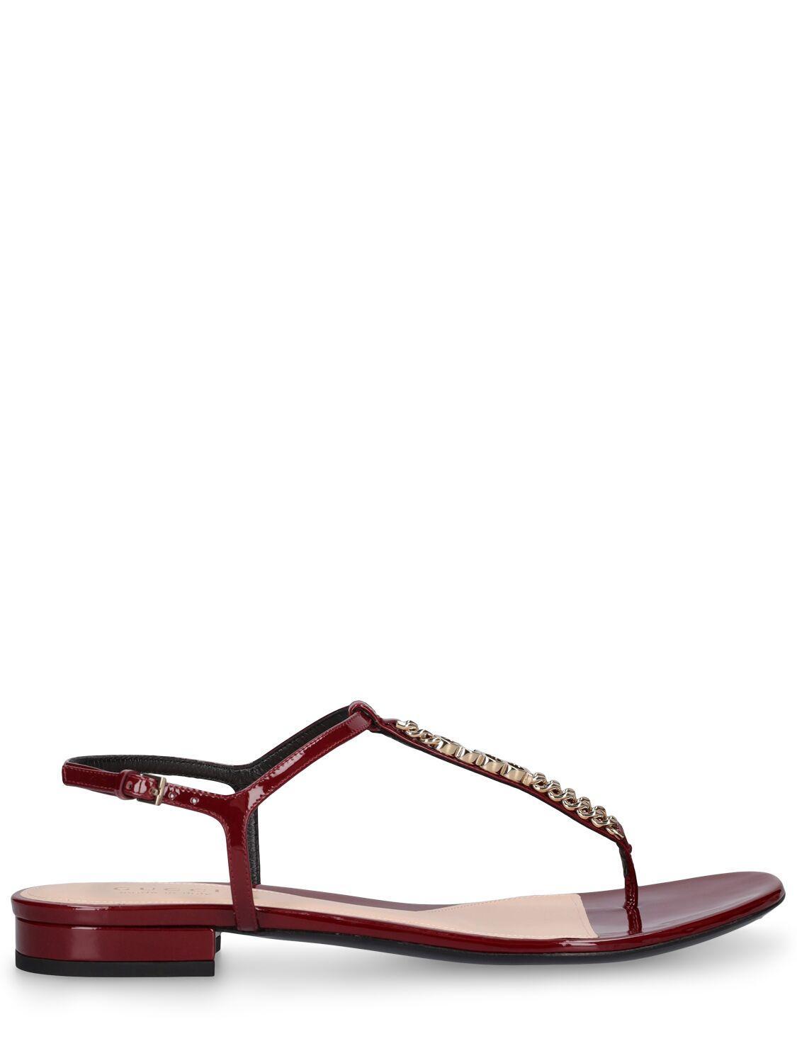 Signoria Thong Sandal In Maroon Product Image