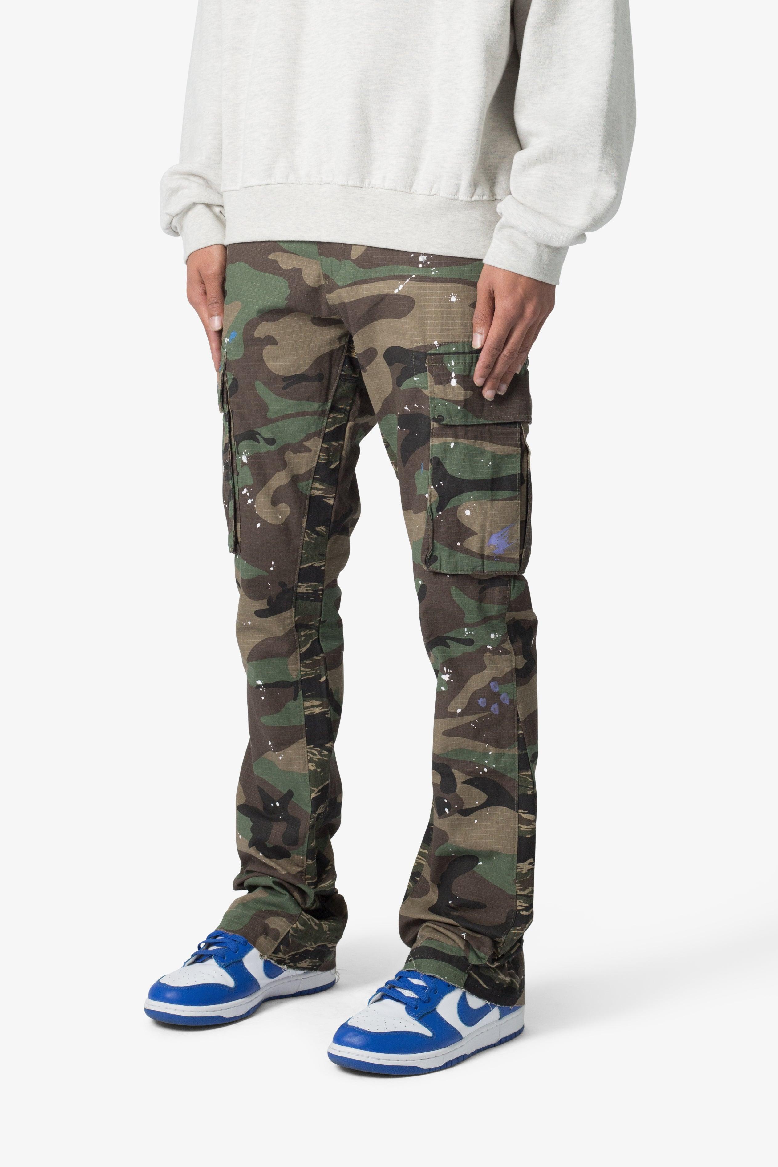 Bootcut Cargo Pants - Camo Product Image