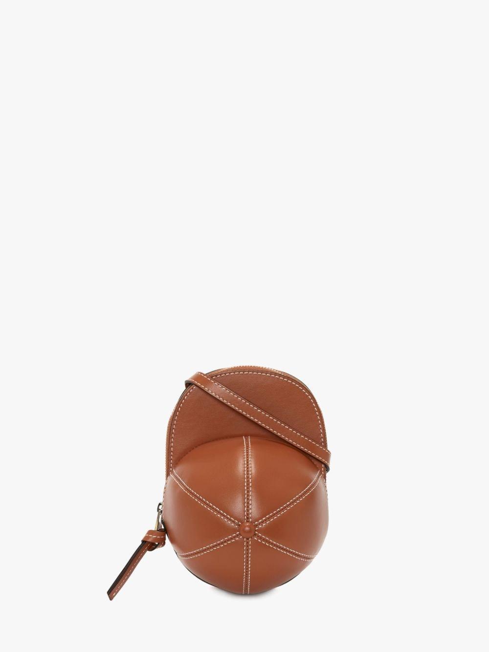 MEDIUM CAP BAG - LEATHER CROSSBODY BAG in brown | JW Anderson US  Product Image