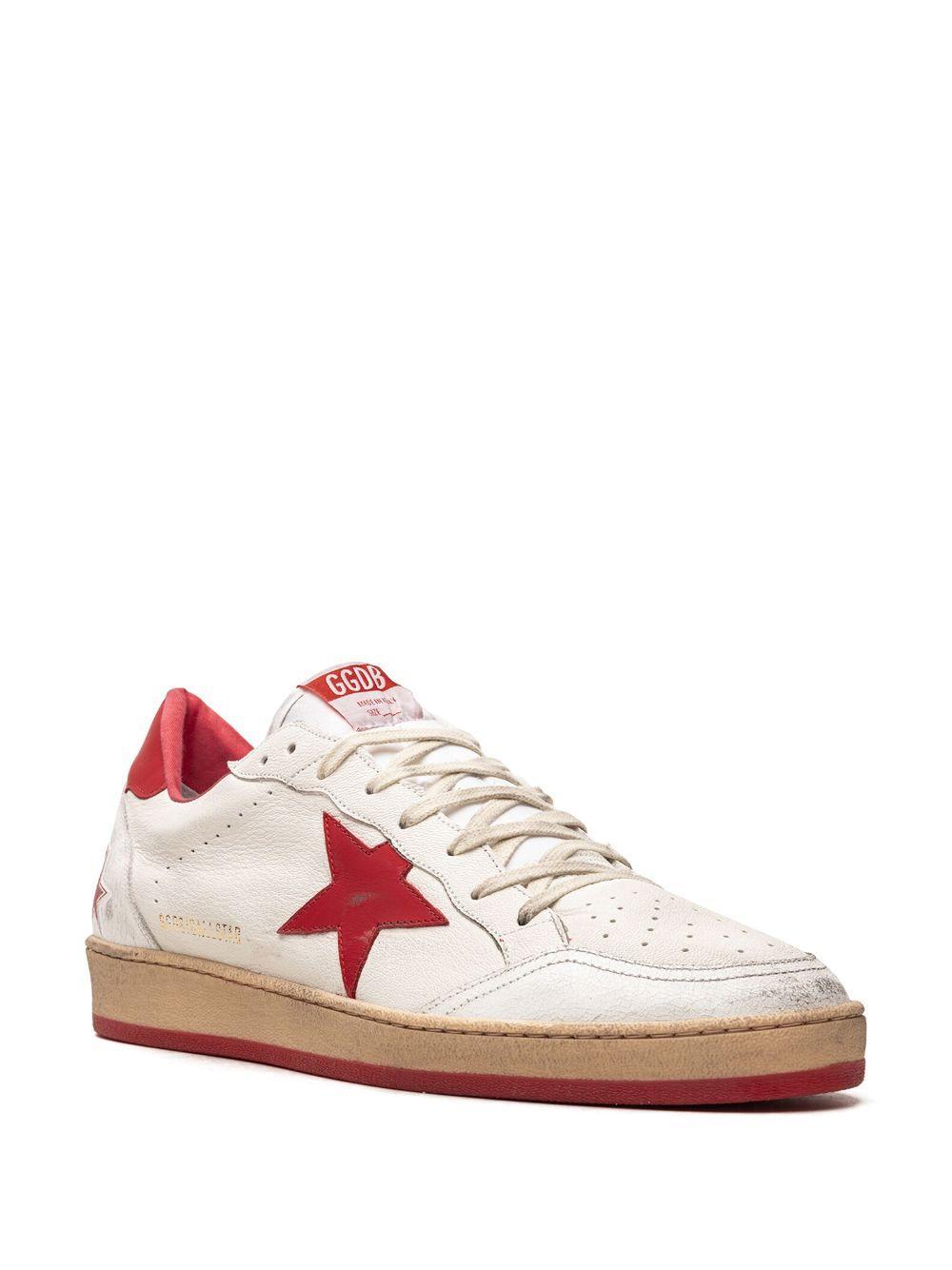 GOLDEN GOOSE Ball Star Low-top Sneakers In White Product Image