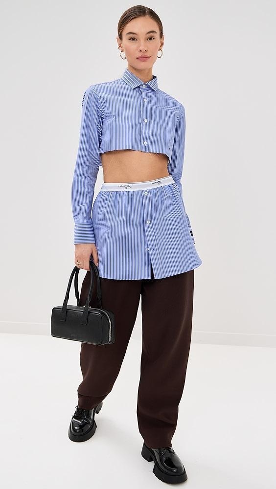 HOMMEGIRLS Shirttail Mini Skirt | Shopbop Product Image