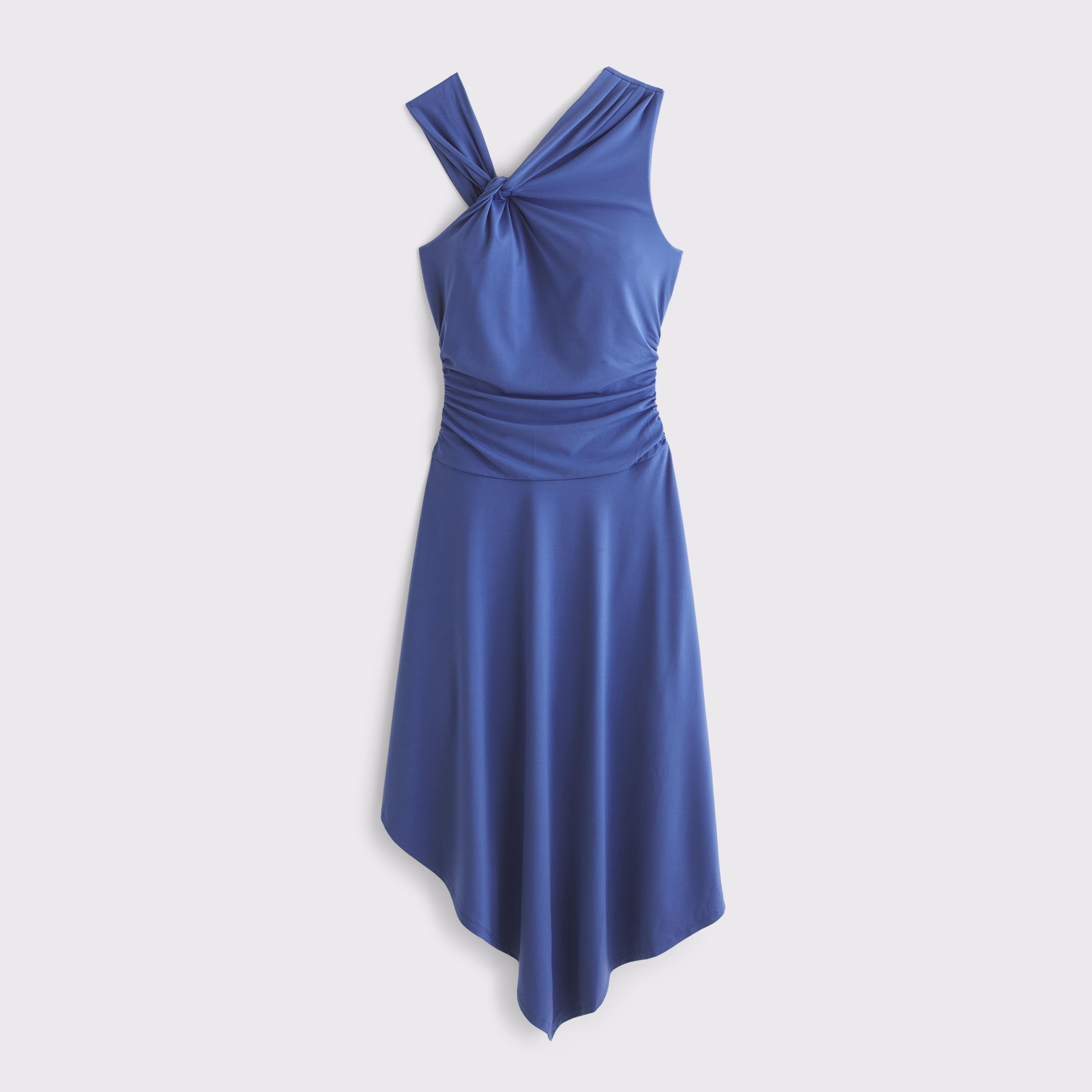 Asymmetrical Knit Midi Dress Product Image