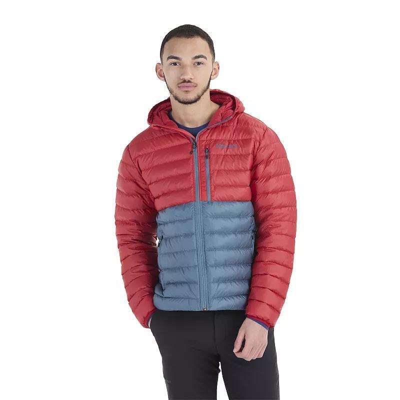 Mens Marmot Highlander Colorblock Hooded Down Puffer Jacket Product Image