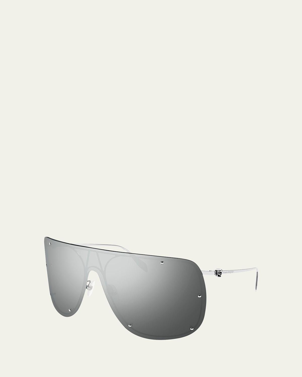 Studded Skull Shield Sunglasses Product Image