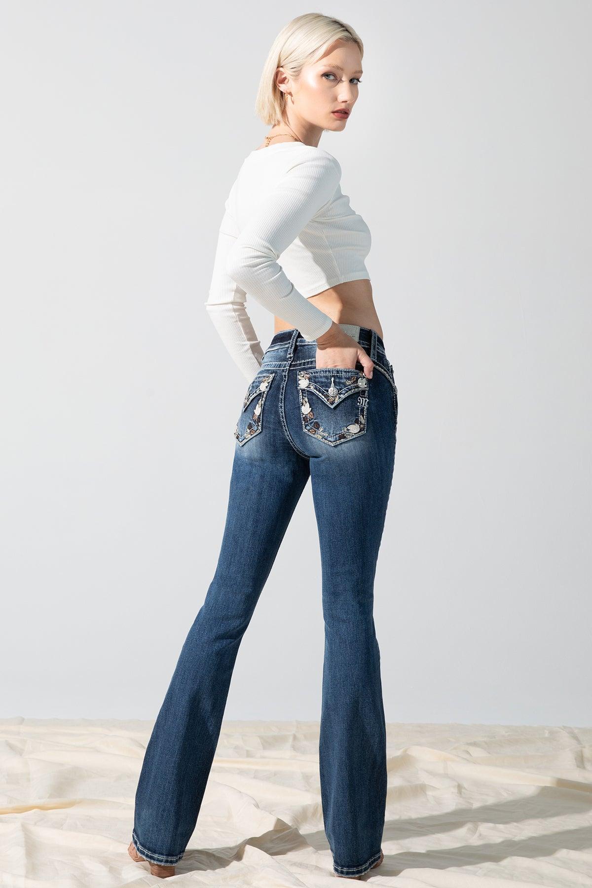 Falling Leaves Bootcut Jeans Product Image