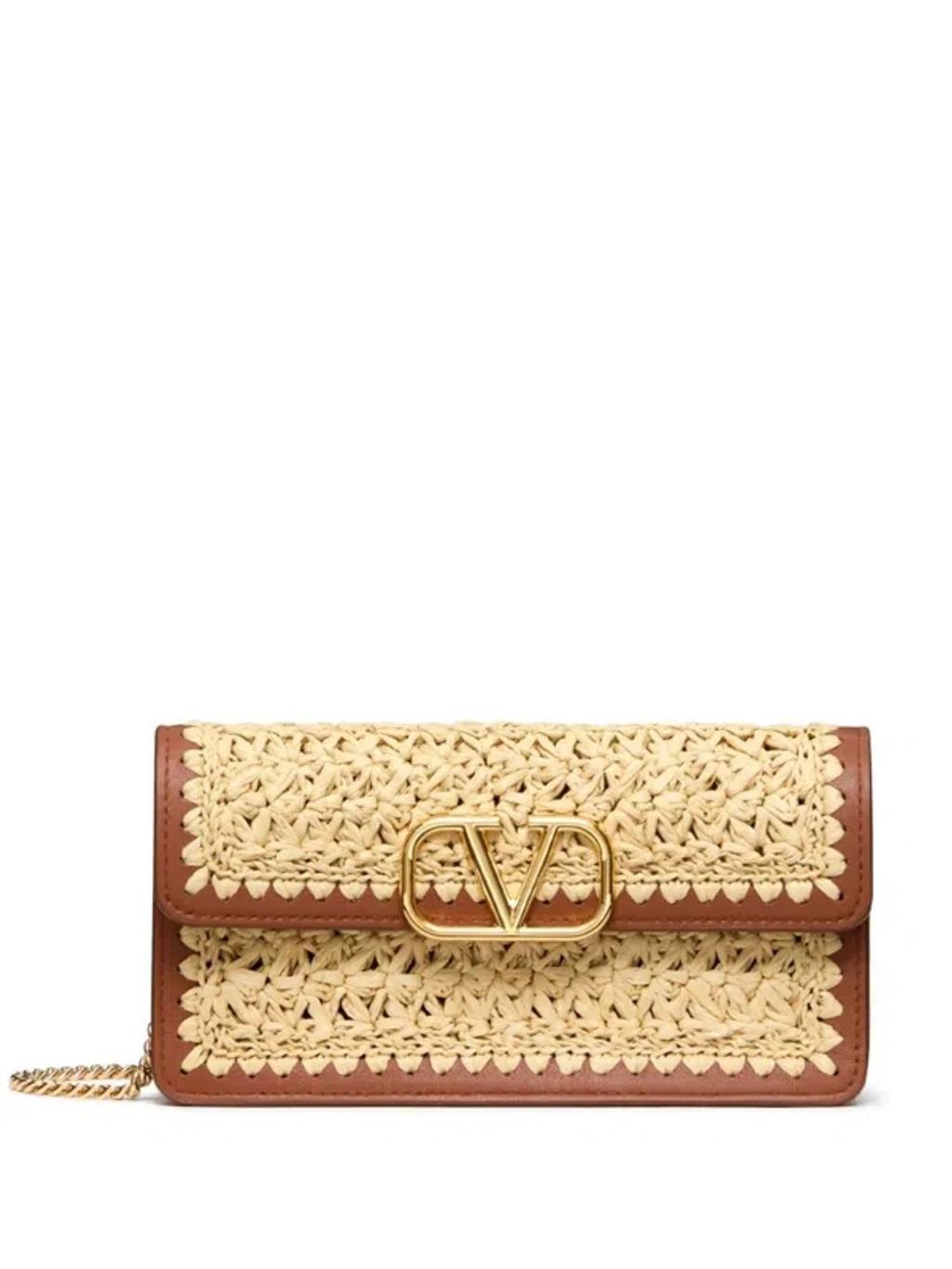 VALENTINO GARAVANI Women's Vlogo Signature Wallet W/strap In Natursell Product Image