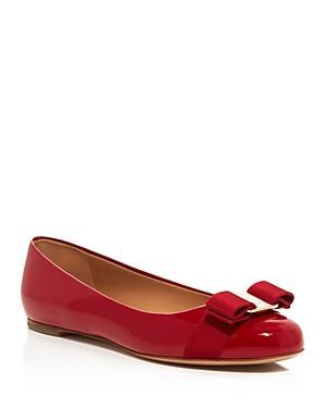 FERRAGAMO Varina Leather Flat Product Image