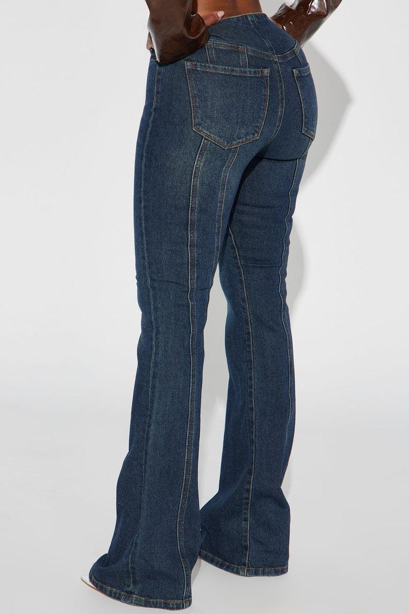 Get You Off My Mind Stretch Flare Jeans - Dark Wash Product Image