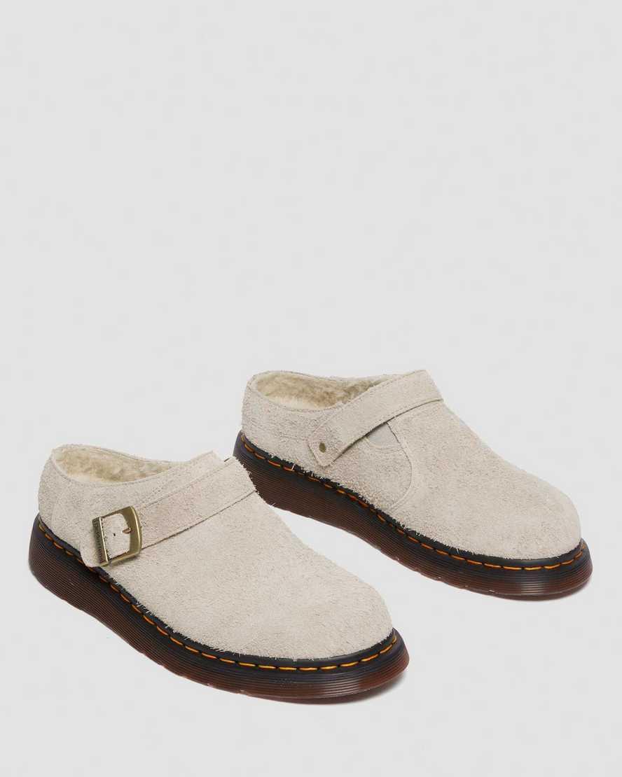 Isham Faux Shearling Lined Suede Slingback Mules Product Image