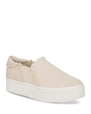 Vince Womens Warren Fray Platform Slip On Sneakers Product Image