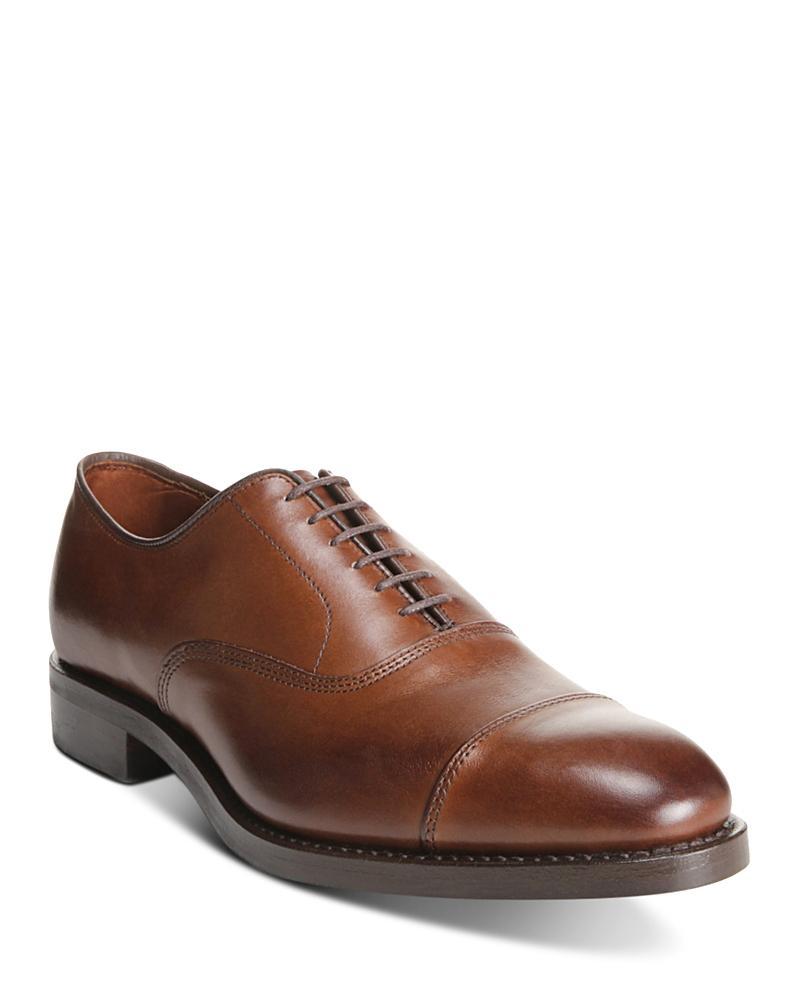 Mens Park Avenue Leather Cap-Toe Oxfords Product Image