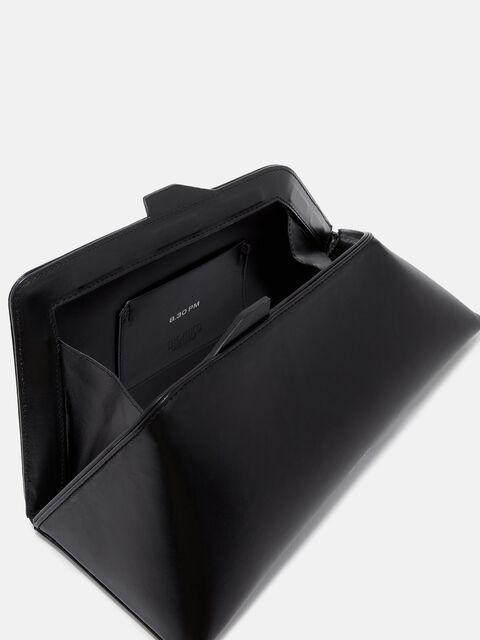 ''8.30 PM'' black oversized clutch Product Image