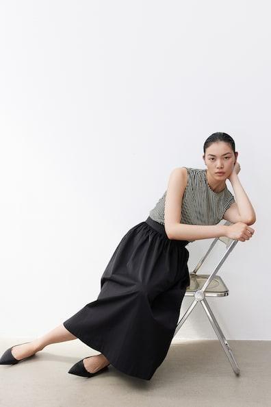 Draped Sleeveless Top Product Image