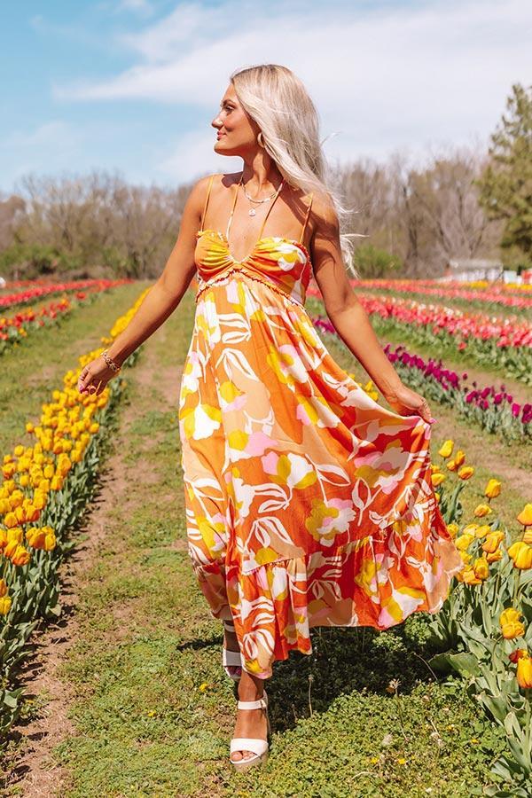 Island Adventure Midi In Orange Product Image