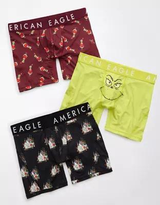 AEO Men's Holiday 6" Flex Boxer Brief 3-Pack Product Image