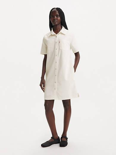 Louisa Short Sleeve Denim Dress Product Image