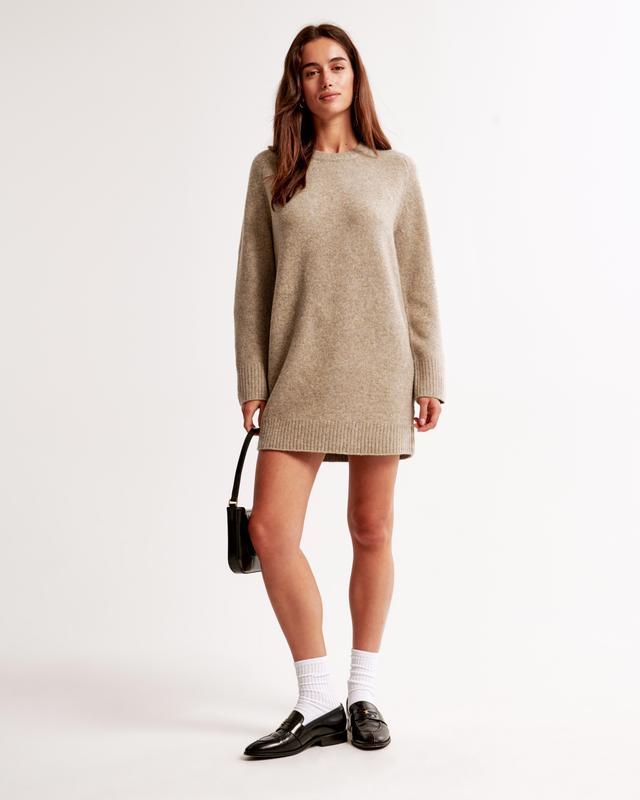 The A&F Madeline Crew Mini Sweater Dress Product Image