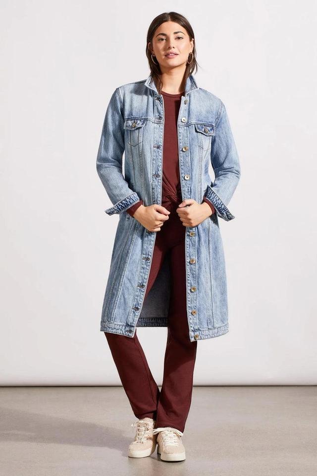 Denim Duster Jacket Product Image