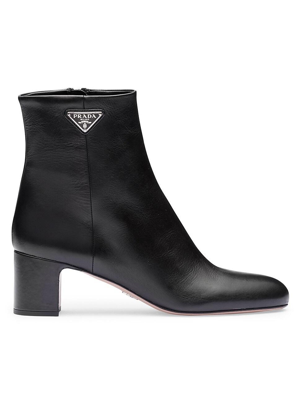 Prada Logo Block Heel Bootie Product Image