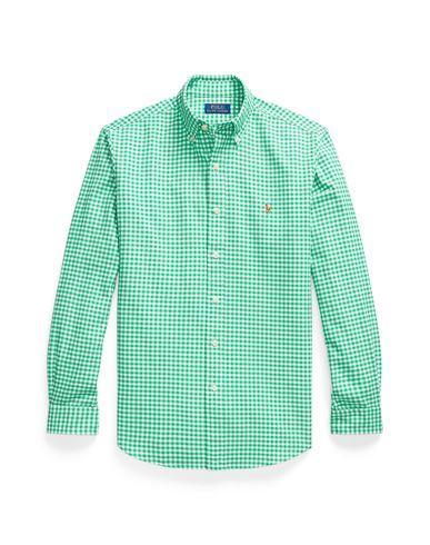 POLO RALPH LAUREN Man Shirt Green Size Xxl Cotton Product Image