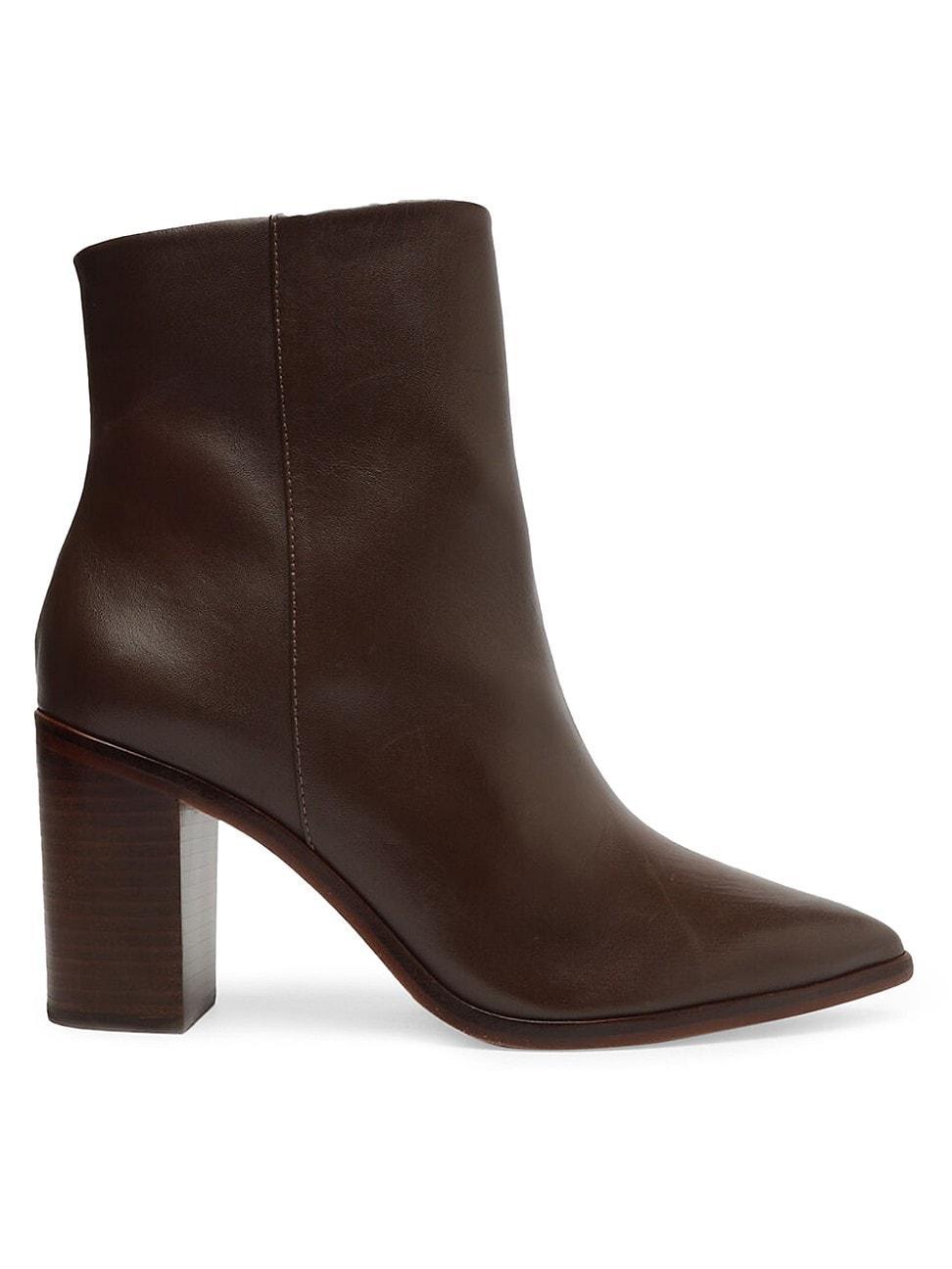 Womens Mikki Leather Ankle Boots Product Image