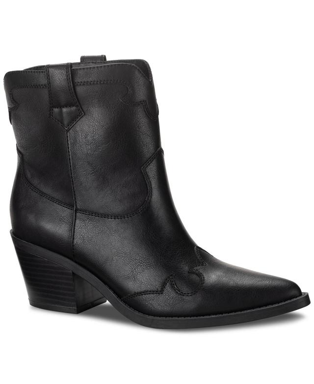 Sun + Stone Womens Brennaa Western Stitching Cowboy Booties, Created for Macys Product Image