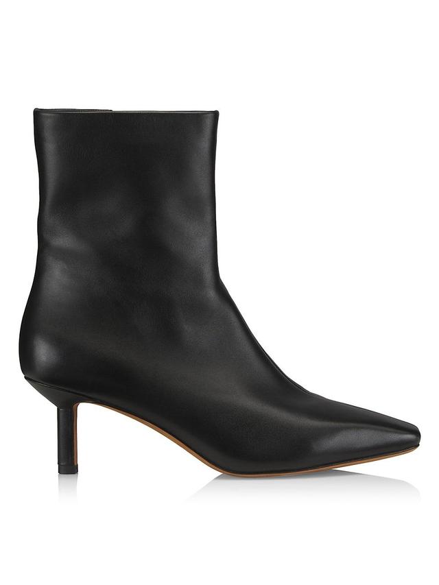 Womens Nell 65MM Leather Ankle Booties Product Image