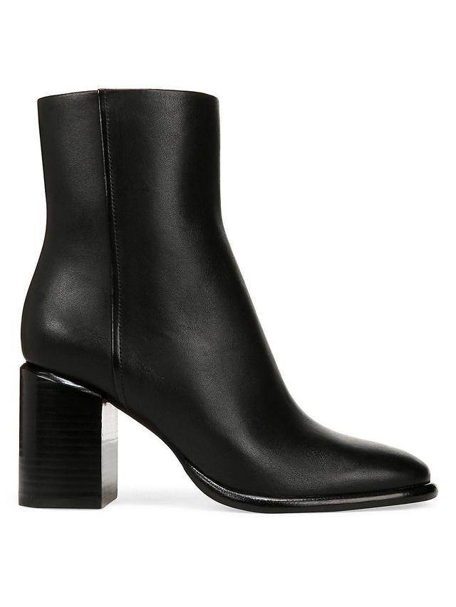 Womens Luca 80MM Leather Ankle Booties Product Image