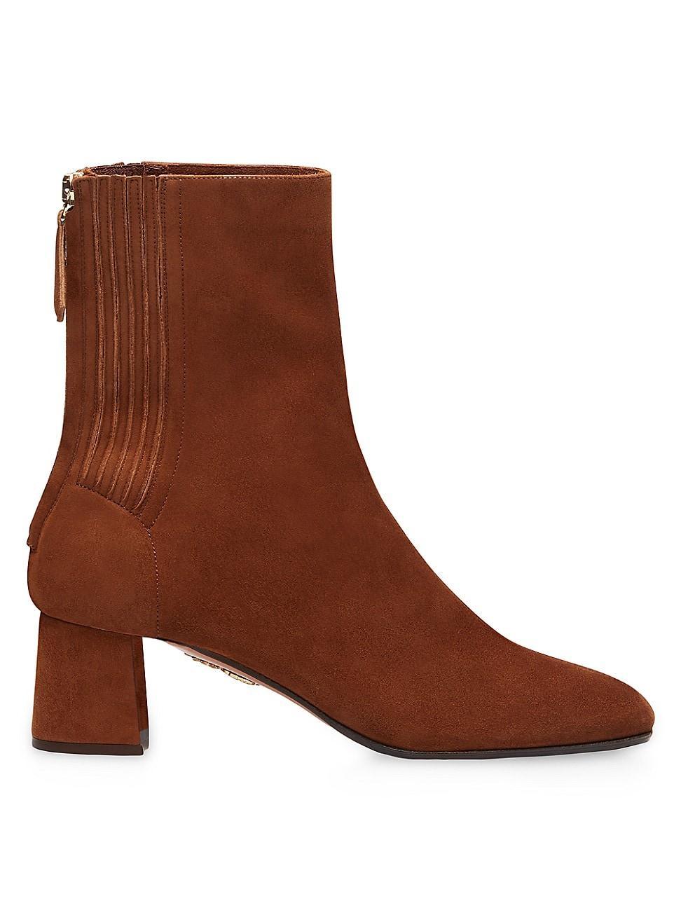 Womens Saint Honore 50MM Suede Booties Product Image