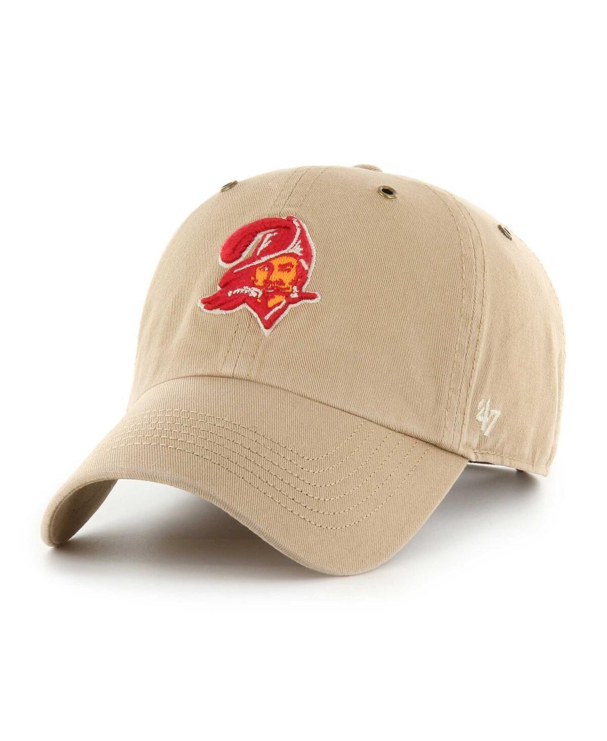 Mens 47 Khaki Tampa Bay Buccaneers Overton Clean Up Adjustable Hat Product Image