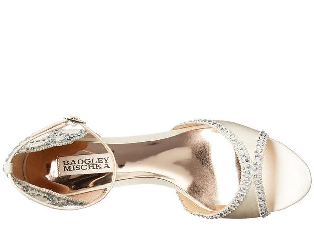 Badgley Mischka Gillian (Ivory Satin/Suede) Women's 1-2 inch heel Shoes Product Image