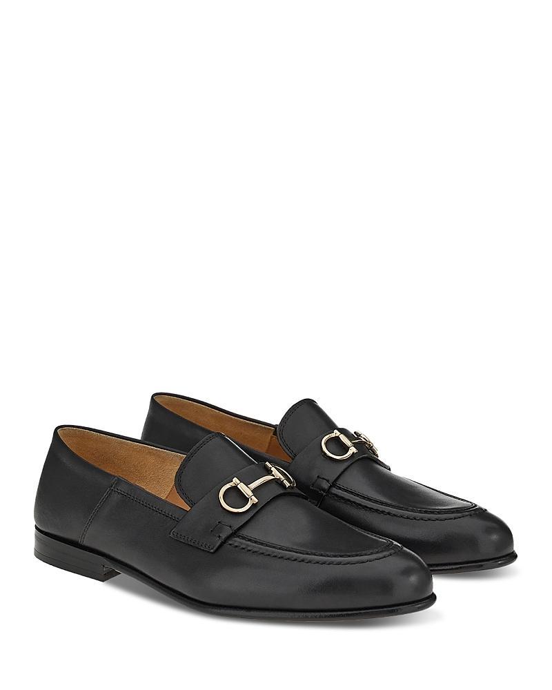 Ferragamo Womens Ottone Leather Loafers Product Image