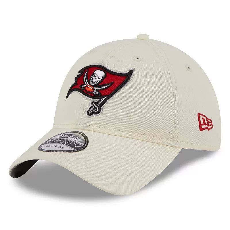 Mens New Era Cream Tampa Bay Buccaneers Core Classic 2.0 9TWENTY Adjustable Hat Product Image