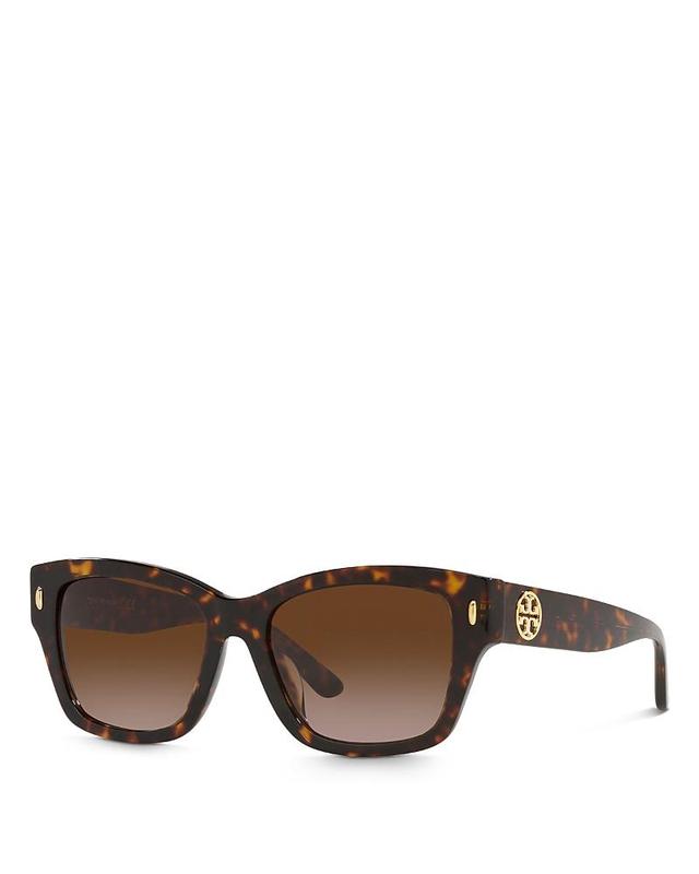 Tory Burch 53mm Gradient Rectangular Sunglasses Product Image