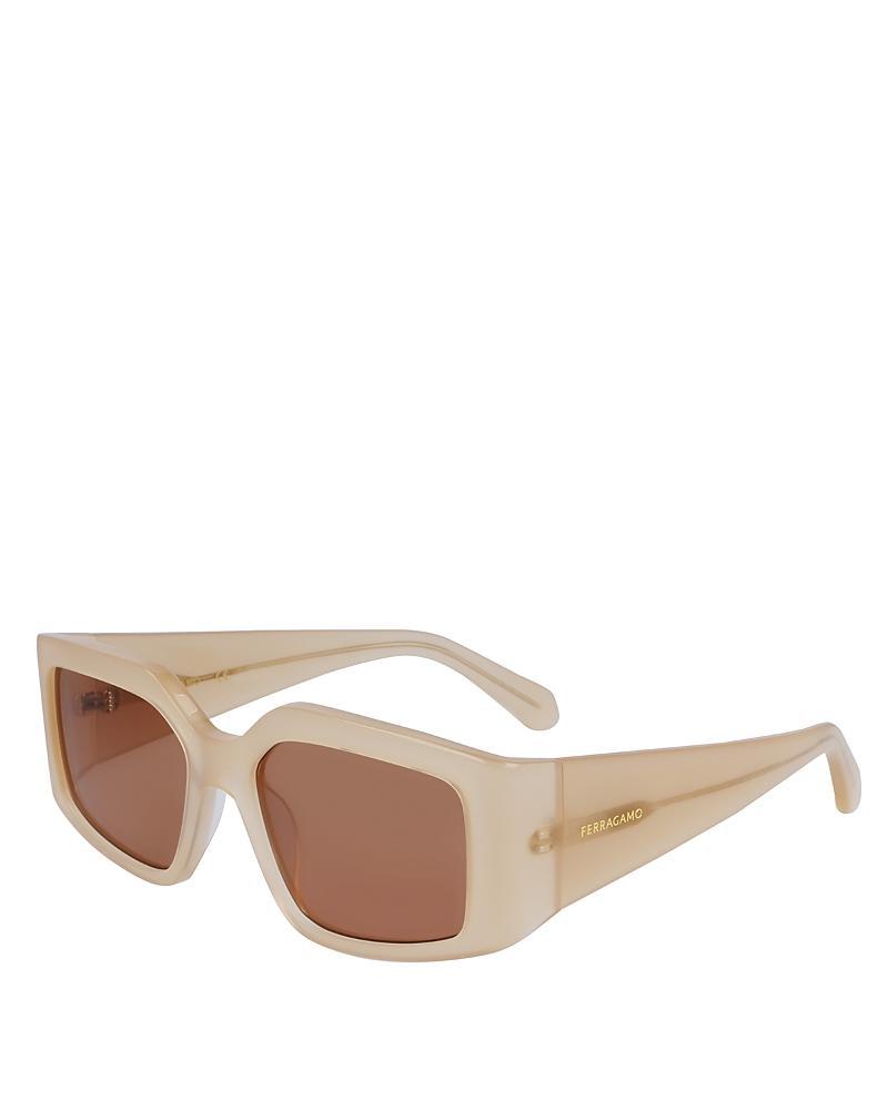 FERRAGAMO Classic Logo 54mm Modified Rectangular Sunglasses Product Image