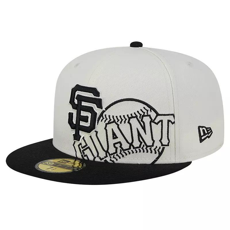 Mens New Era Cream/Black San Francisco Giants Lonestar 59FIFTY Fitted Hat Product Image