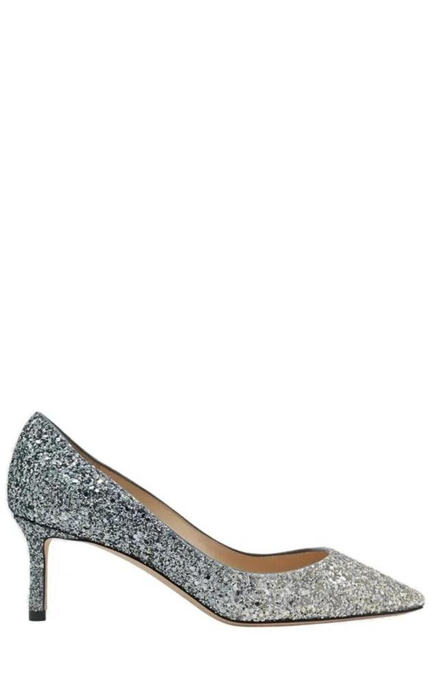 Romy 60 Embellished Pumps In Silber Product Image