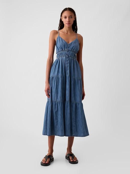 Organic Cotton Denim Maxi Dress Product Image