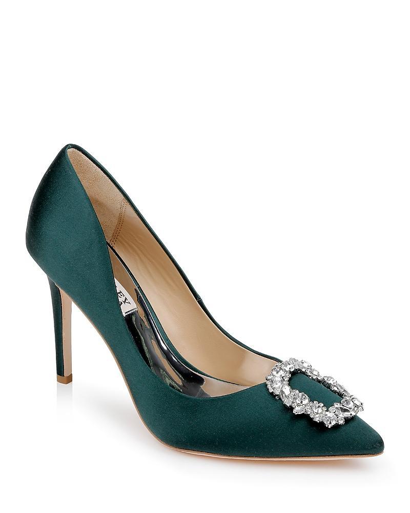 Badgley Mischka Womens Cher Crystal Buckle Pumps Product Image