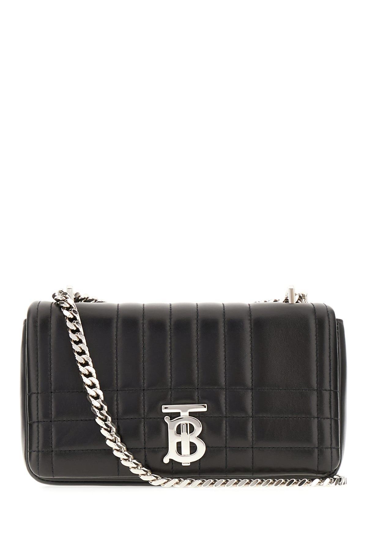 BURBERRY Woman Black Leather Small Lola Crossbody Bag Product Image