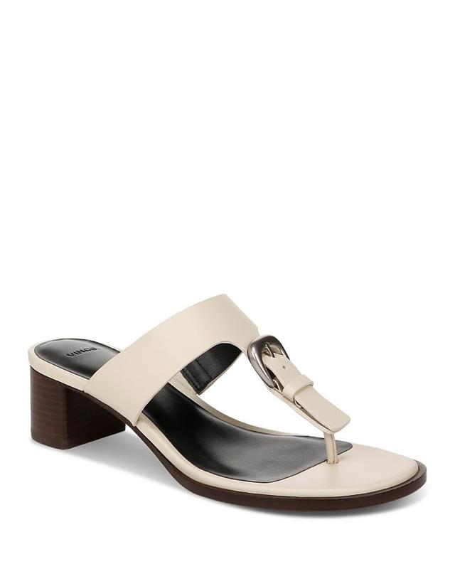 Womens Aubrey Leather Thong Sandals Product Image