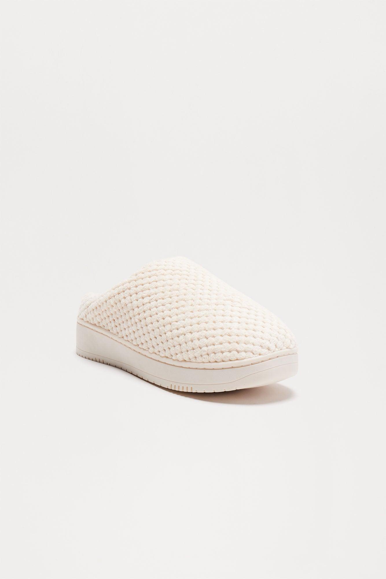 Stay Close Platform Slippers - Ivory Product Image